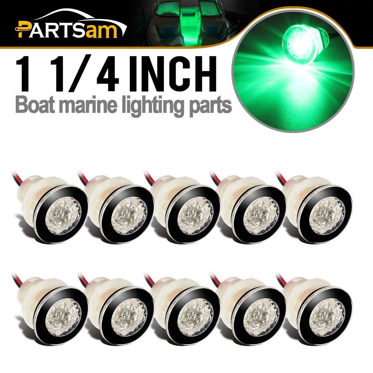 Livewells 4× Boat Marine RV Waterproof 12V LED Courtesy Light for Boats //Stair