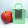 Foldable Paper Packaging Boxes With Clear Window For Apple