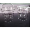 Plastic Disposable cake Case Tiramisu jelly Cup Dome Cups pastry Boxes Gifts Container Takeaway Kitchen Supplies