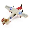 33cm Metal Handmade Crafts Vintage Aircraft Model Scale Airplane Model Biplane Home Decor Furnishing Articles