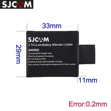3PCS 900mAh 3 7V Original SJCAM SJ4000 Battery Lithium Batteries SJ 4000 Dual Charger For SJ5000