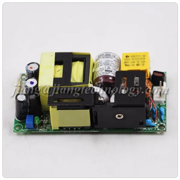 Mean Well EPP-200-24 Power Supply; AC-DC; Single Output: 24V Input: 80~264 VAC 201.6W; Open Frame 8.4A 113~370 VDC. with Forced air 