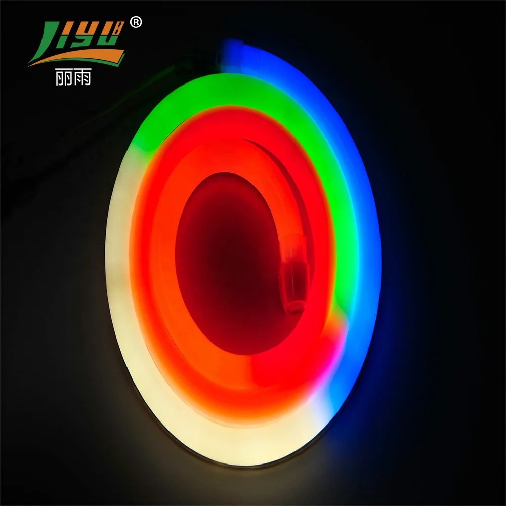 24v remote controlled rgb strip outdoor decor lighting ultra-thin led neon rope light