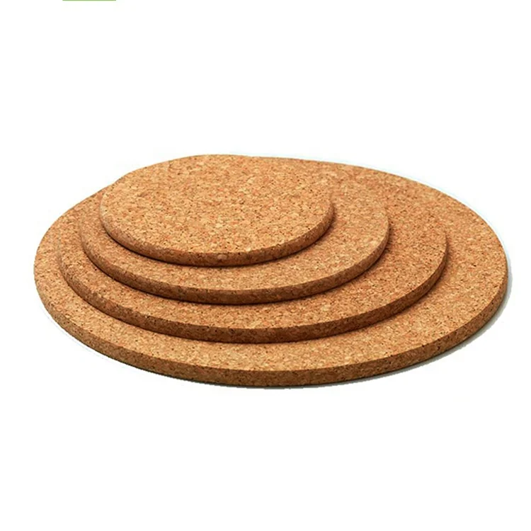 Decorating Round Cork Hot Pad 4" Cork Coaster Mat Cup Pad Cork Stand