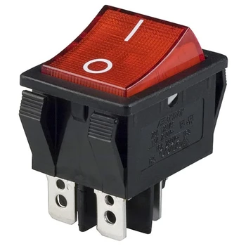 Red On Off Rocker Switch With Indicator Light Buy T125 1e4
