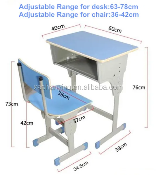 Standard Size Of Adjustable Student Desk And Chair Buy Adjustable