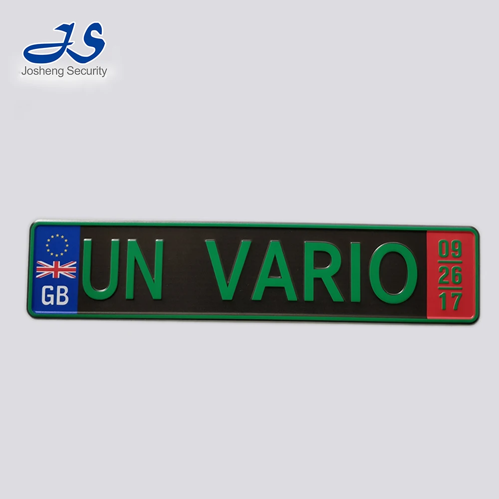 Diy Eu Decoration Number Plate Customized Number Plate Aluminum Plate