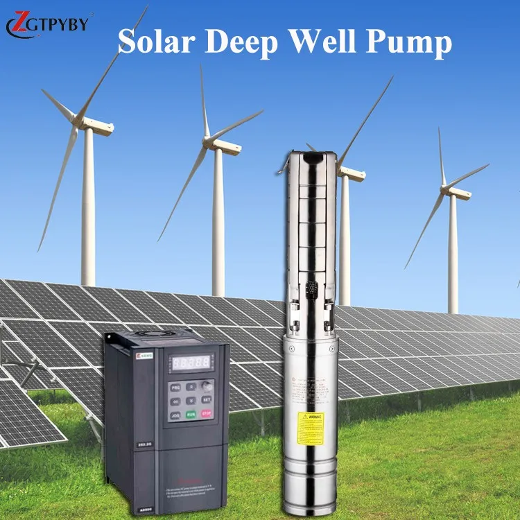 solar submersible pump 120m submersible bore pump solar powered 4 inch solar dc 3hp pumps