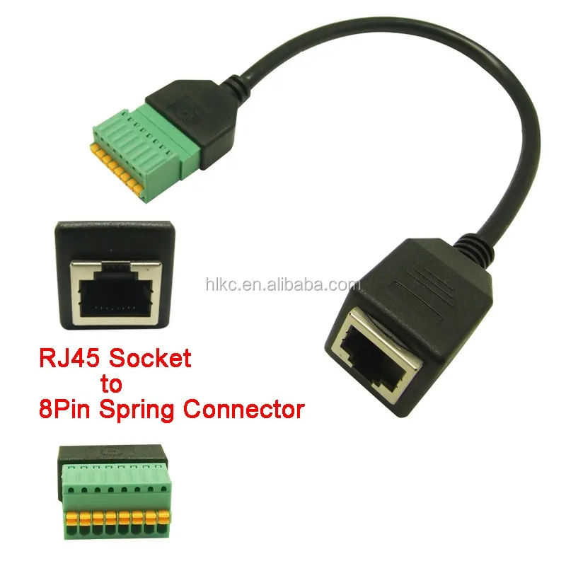 8 bornier Unique port réseau câblage boîte RJ45 réseau 8 bornier Unique port réseau câblage boîte RJ45 réseau