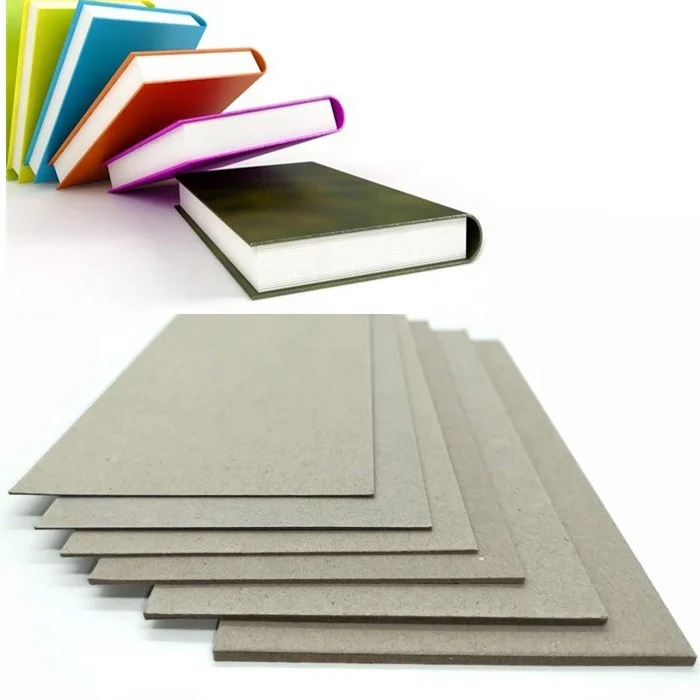 Recycling Paper Pulp Book Binding Board 1mm 2mm 3mm Thick Grey Board Paper  Sheets