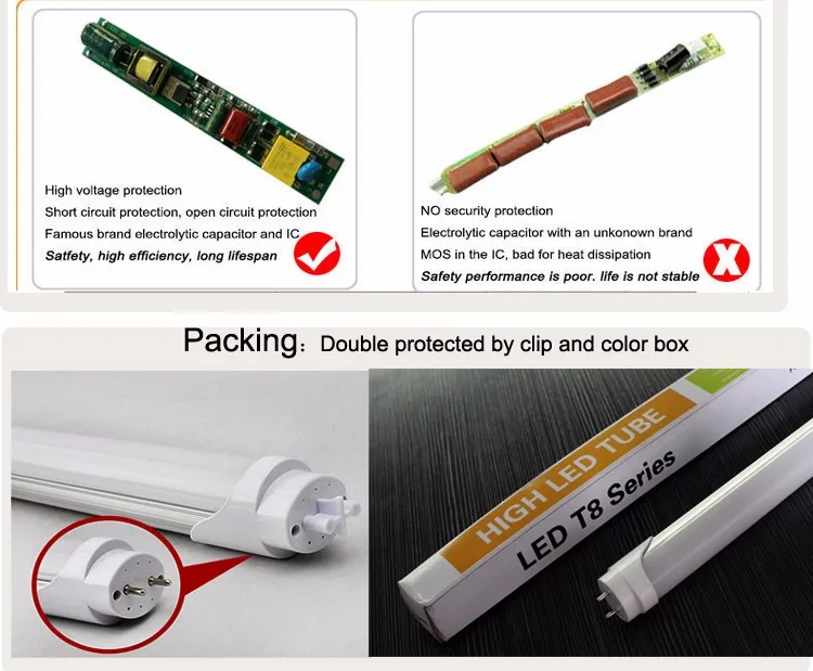 2016 new technology CE approval 12w 1750lm PF 0.9 led t8 tube light 4 foot led tube t8