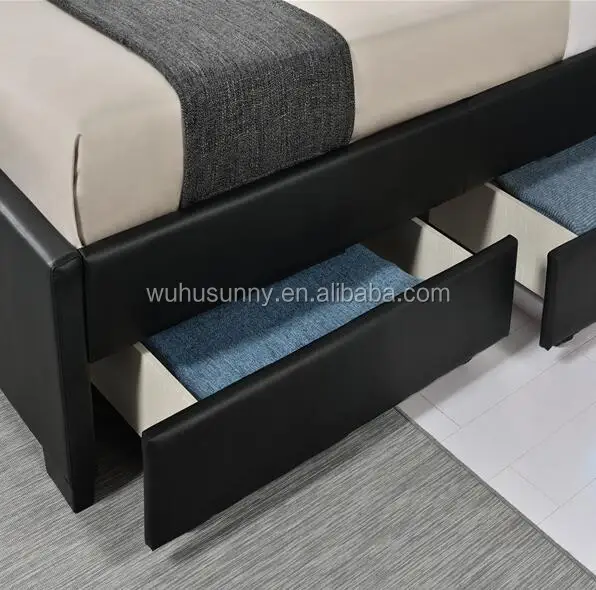 Cama De Plataforma Con Cajones,Diseño Moderno,Tamaño Doble - Buy Cama