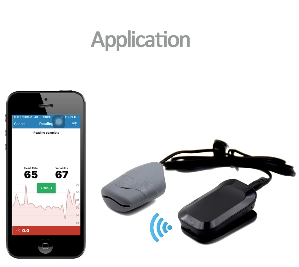 Bluetooth Hrv Mobile Heart Rate Monitor With Fingertip Kyto2935b Buy