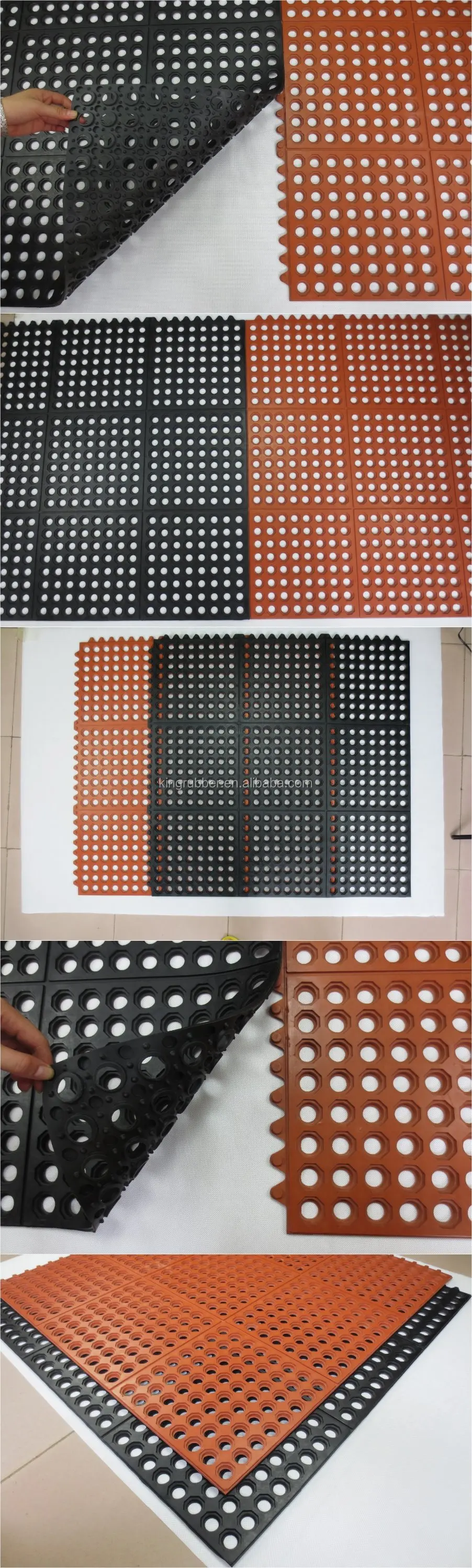 High Quality Kitchen Rubber Mat Perforated Rubber Mats Rubber Table