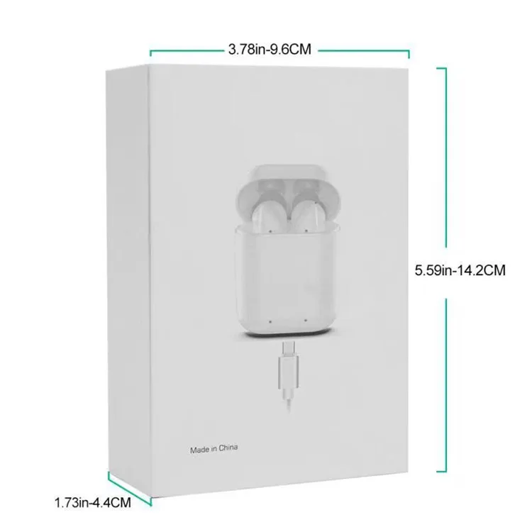2019 New Product Wireless Earbuds Airpair 5.0 TWS Dual call i12 Earphones Headphone With Charging Case Play Music 5 Hours - ANKUX.COM