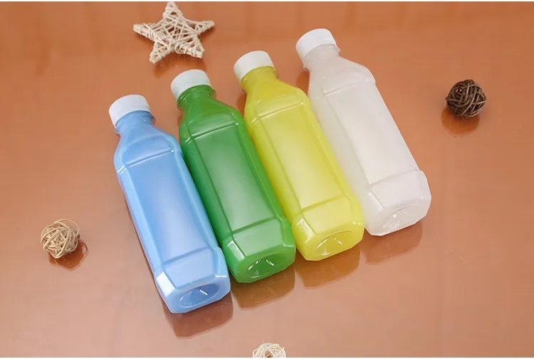 350ml 12oz Disposable Milk Tea Juice Beverage Water Square Packaging