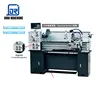 Horizontal cnc gang type lathe with slant bed and hydraulic chuck