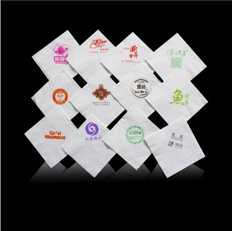 Restaurant Paper Napkins Customized Logo And Size Disposable Serviettes Dinner Napkins Buy