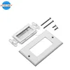 1 Gang Brush Cable Pass Through Insert Switch Device Wall Mount Plate
