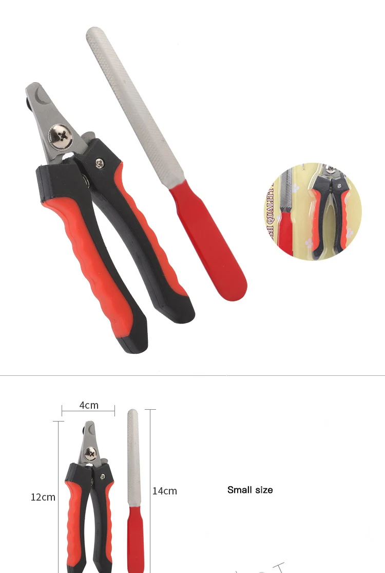 Free Nail File Non Slip Long Handles Sharper Blades Dog Nail Clippers