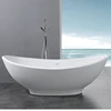 Boat shape solid surface free standing bath tub-ST-18