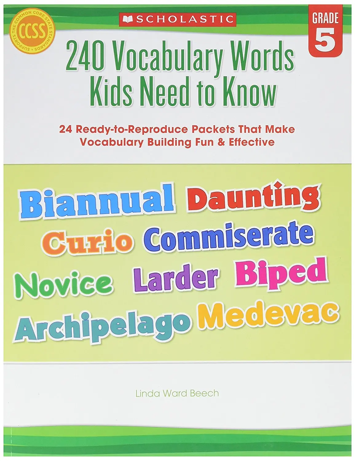 Scholastic 9780545460514 240 Vocabulary Words Kids Need to Know Grade 2