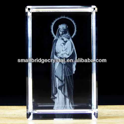 Hot selling K9 religious gifts 3d laser crystal gifts items manufacture