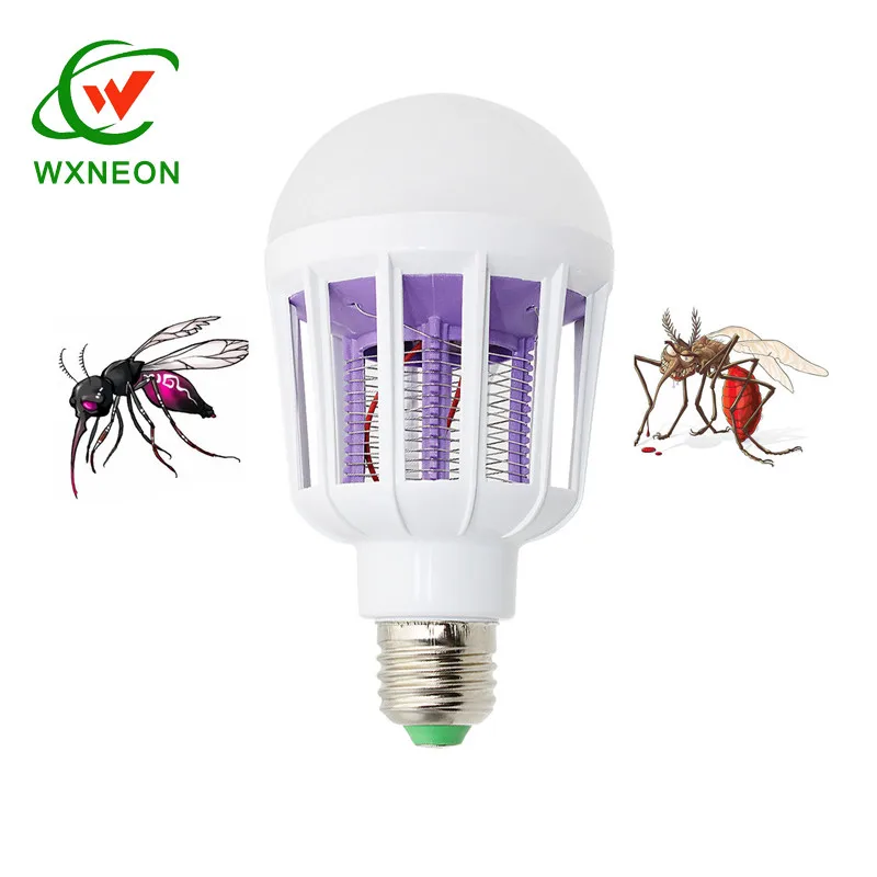 LED Electric Trap Pest Control Anti Mosquito Killer Light Bulb