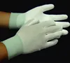 China manufacturer white grey PU coated glove work safety glove