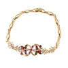 newest value rose plated 18k gold bangle bracelets saudi arabia jewelry