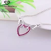 NKEL Wings peach Angel heart necklace blue,pink Multi-color selection best jewelry for women