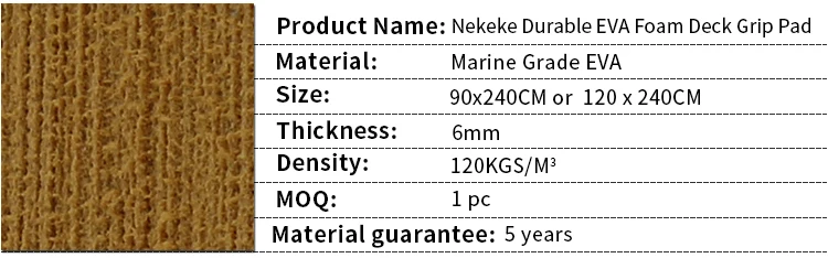 New Fashion customized Boat Decking Sheet Non-Skid EVA Foam Self-Adhesive Yacht Decking Pad