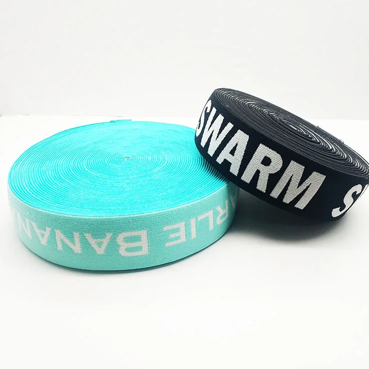 Custom brand name printed elastic band for underwear