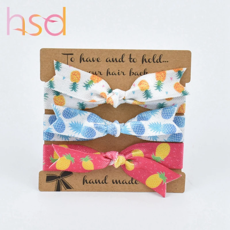 Fashion Wholesale Logo Printed Elastic Hair Tie For Teenager Buy Elastic Hair Tie,Logo Printed