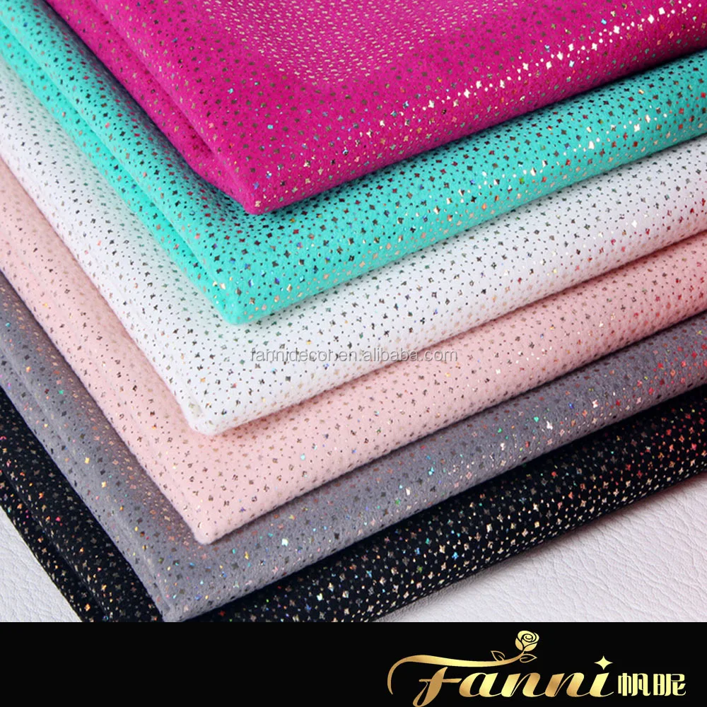 Glitter Shoe Leather Fabric Fashion Wholesale Shiny Glitter Leather For