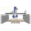 Kitchen countertop bridge saw stone cutting machine factory price stone processing machinery worktable rotating 360 degree