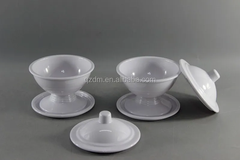A5 Food Grade Melamine Red Date Dinner Set Plastic Sugar Pot Set