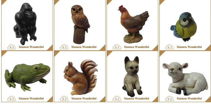vivid owl animal art wooden sculpture for wholesale, custom wooden sculpture, art wood sculpture