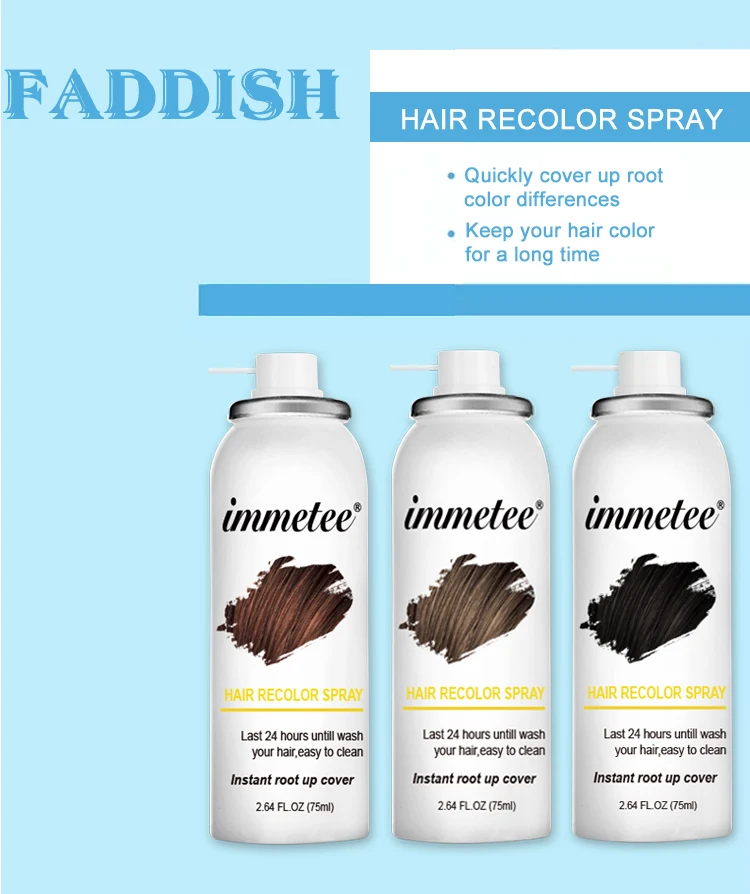 Temporary Black Dark Brown And Light Brown Color Hair Recolor