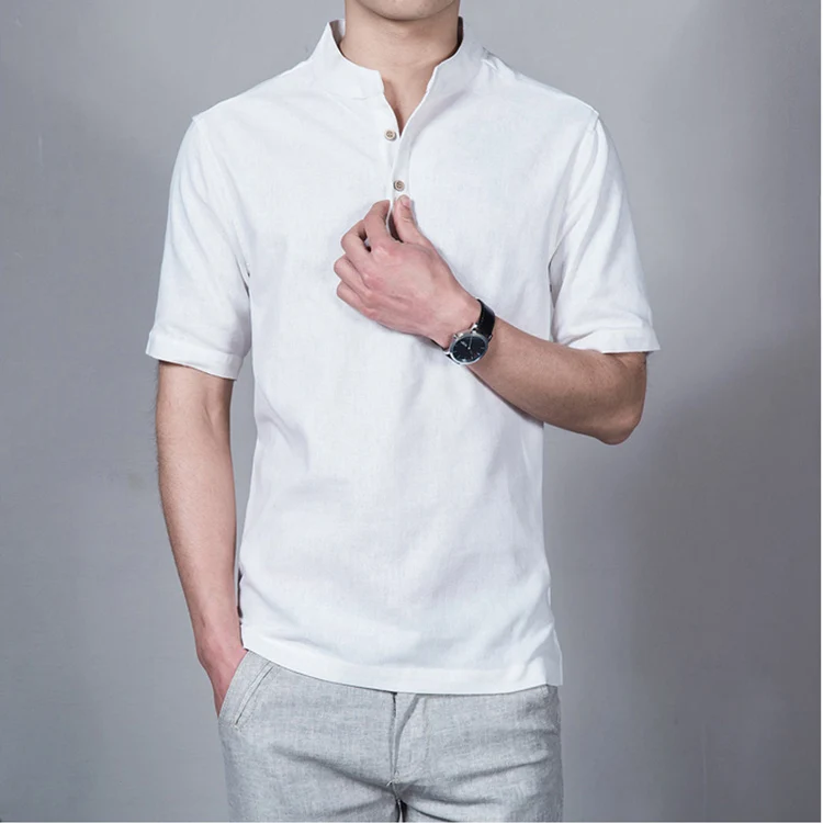 white linen shirt mens slim fit