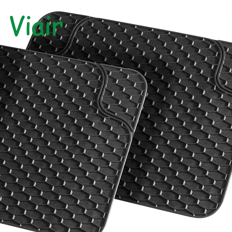 Zhejiang Manufacturer Universal Custom Accessories Car Floor Mats Pvc 4piece Black All Season