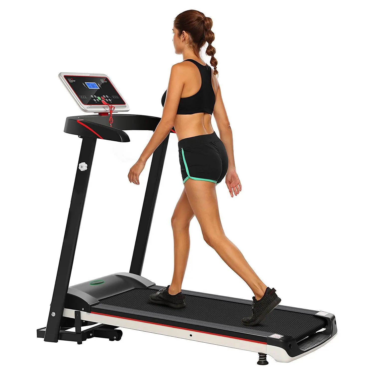 US Stock Yiilove Folding Treadmill Electric Motorized Power Fitness Running Machine for Home /& Gym