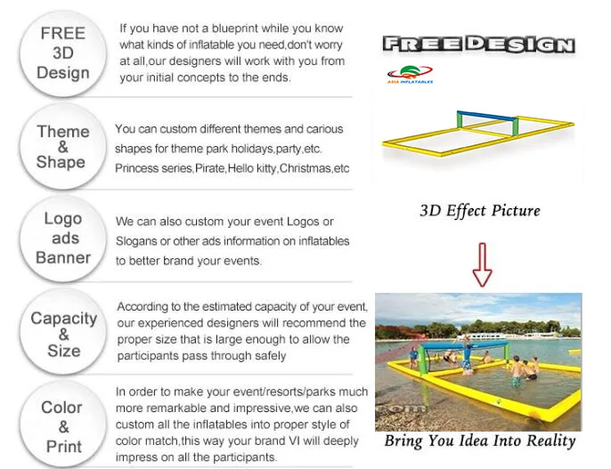 Inflatable Volleyball Pool Inflatable Water Volleyball Inflatable