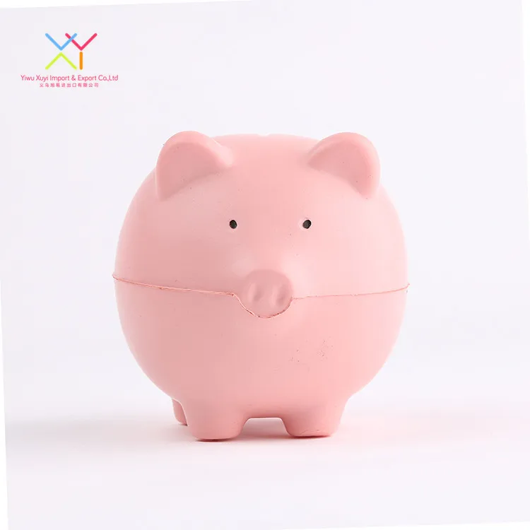 New Design Custom Promotional Stress Ball Animal shaped Pig Squeeze Toy