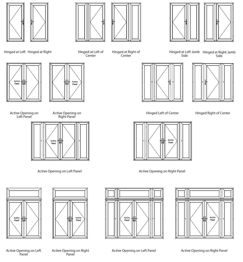 Customized Size Patio Hurricane Impact Transparent Glass Bifold Door Bi folding Doors