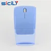 2.4GHZ LED Light Transparent Wireless USB Optical Mouse Foldable Computer Mouse