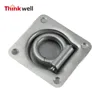 Recessed Pan Fitting Trailer Tie Down D-Ring with Plate for Truck Van