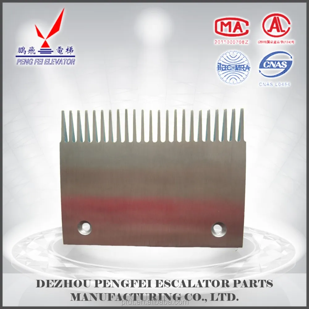 sidewalk aluminum comb plate size XAA453J for elevator parts
