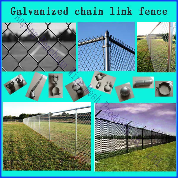 Hot sale Factory producing 50*50 mm used galvanized chain link fence