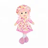Custom girl cloth fabric Cheap stuffed rag doll handmade